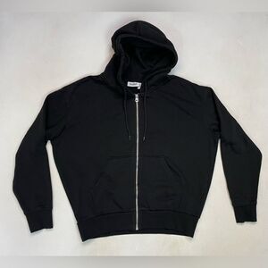WEEKDAY Alisa Full Zip Hoodie Women XS Black